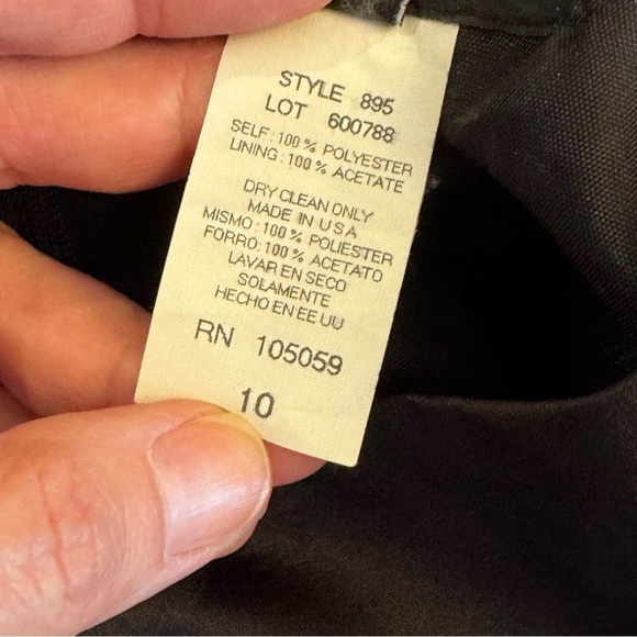 Xscape Women’s Floral Long Satin Skirt Black Size 10 - Picture 15 of 17